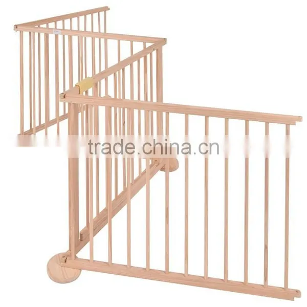 European Standard 4 Side Baby Child Wooden Foldable Kids Playpen Baby Playpen photo-5