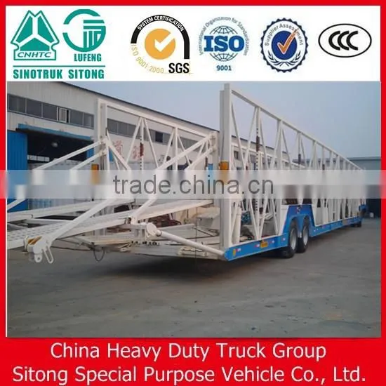 3 Axle Car Transport Semi Trailer and Truck for 6-10 Cars photo-4