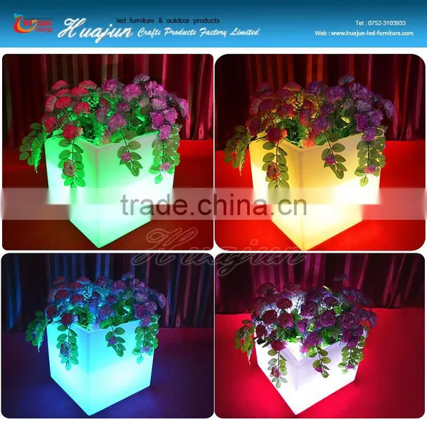 Cheap Waterproof Outdoor Glow LED Flower Pot photo-2