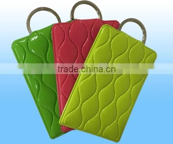Fashionable Pvc Business Card Holder With Keyring,plastic Card Case With Keyring photo-6