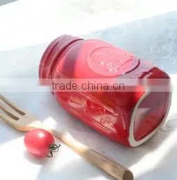 11oz Ceramic Mason Jar Ceramic Jar ,ceramic Jar With Handle photo-4