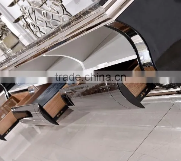 E384 Xinqing Living Room Furniture tv Table Stand Lcd tv Mdf Table photo-2
