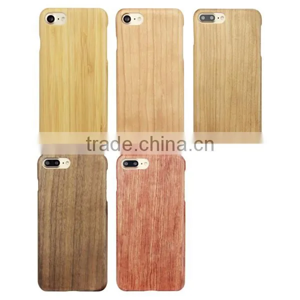 Real Natural Blank Wood Phone Case Customized Logo Wood Phone Shell Multiple Wooden Material Select Covers for IPhone7