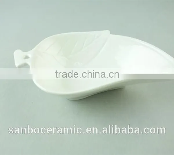 Ceramic Letter Dish White Porcelain Heart Shaped Dish With Color Box / Promotion photo-3