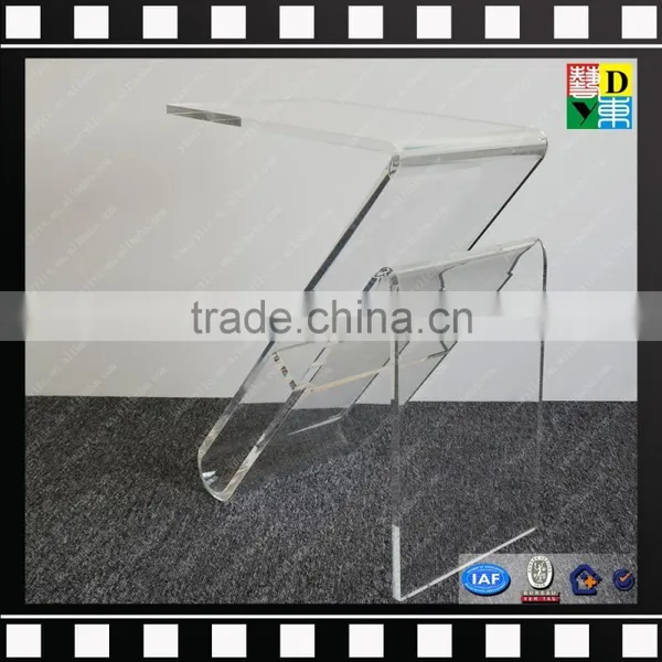 Transparent Beauty Acrylic End Table PMMA Coffee Tables Plastic Tea Table From China Manufacturer photo-3