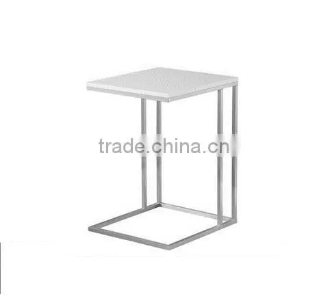 China Supplier Square Polished Metal Stainless Steel Computer End Table Frame photo-2
