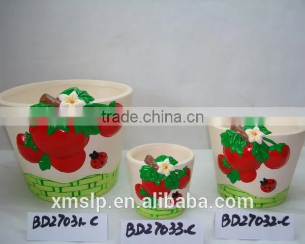 Ceramic Flower Pot With Bobble Animal Head photo-2