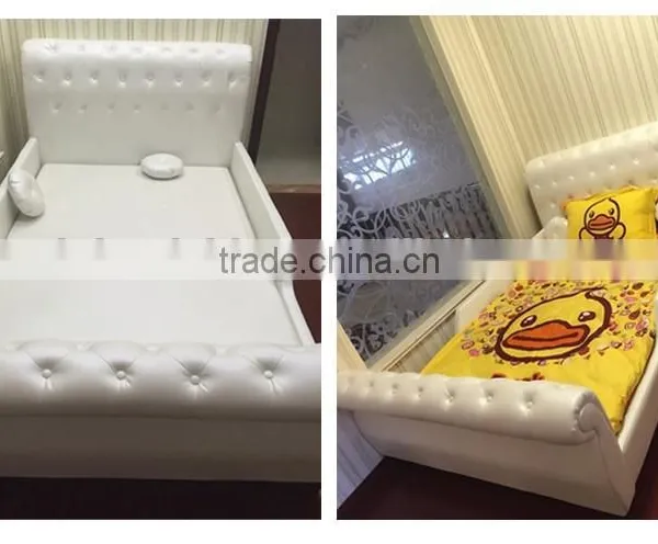 MMD02 Sweet Pink & Blue Kids Single Bed With Guardrail 2016 New Classic Children Kids Baby Furniture photo-6