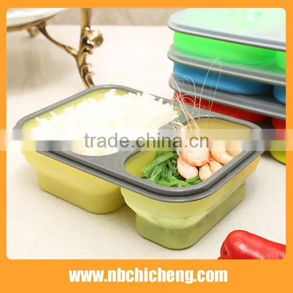 Kitchenware Set Silicone Fast Food Box, Silicone Lunch Box, Silicone Folding Box photo-3