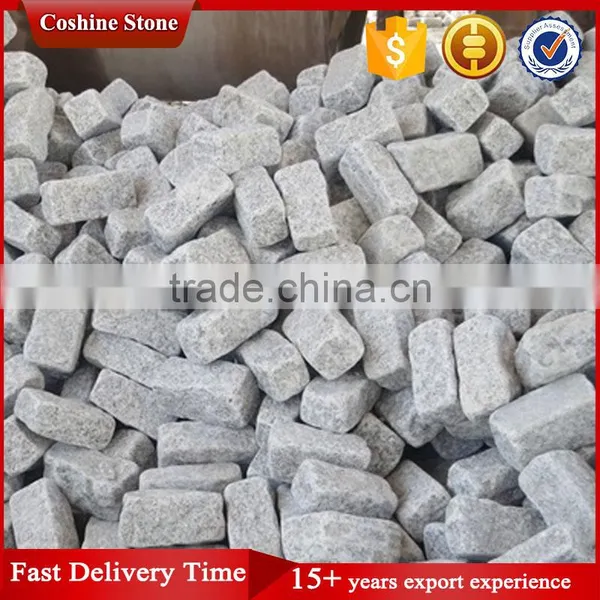 Tumbled + Nature Face Granite Paving Stone, G623 Granite Cobble Stone photo-2