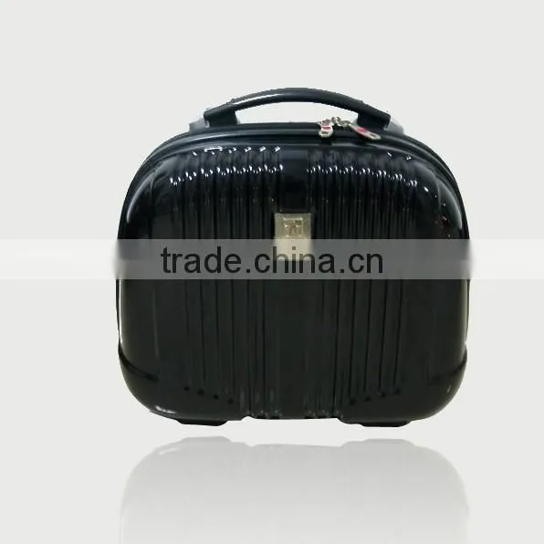 Mini Size Hard Shell Plastic Vanity Bag Cosmetic Case With Zip and Handle photo-4
