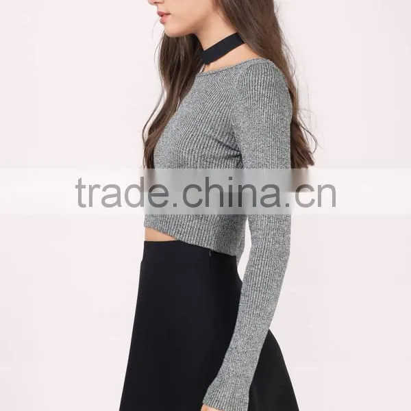 Ladies Designer Skirt Suits Stylish Custom Black A Line Flowy Circle Skirt Fashion Skirt And Crop Top Set New Style photo-3