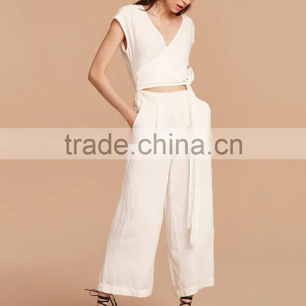 Women Jumpsuit Manufactuer Hot Sale Women Sexy Design Self-tie Straps Jumpsuits photo-2