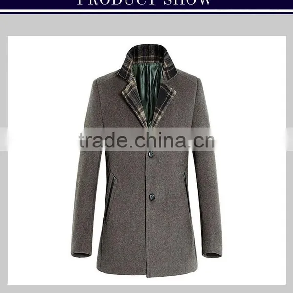 2015 Hot Sale Cheap Mens Designer Winter Coats Woolen Clothes Designs