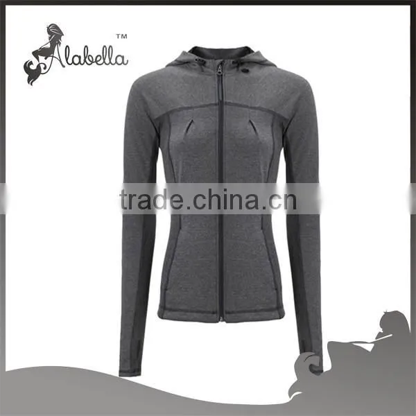Wholesale Sports Zip up Hoodies Women Jackets Coats photo-3
