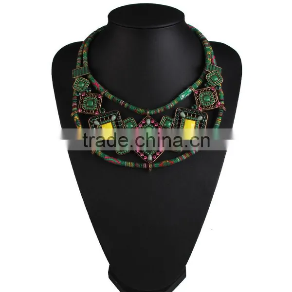 Europe and the United States Ethnic Indian Hand-woven Ethnic Style Necklace photo-2
