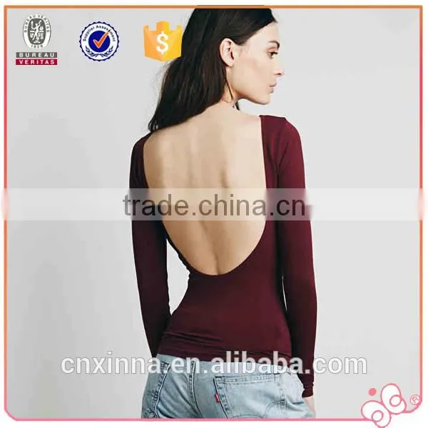 Best Sell Latest Fashion Long Top Design New Model Sexy Women t Shirt photo-4