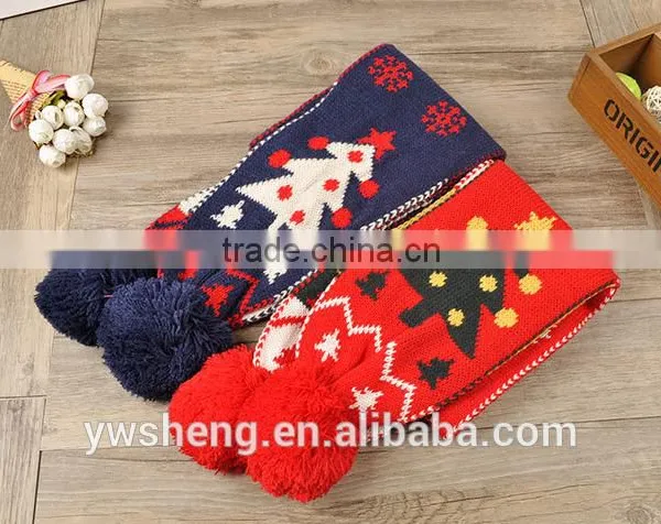 Christmas Styles Good Quality Made Scarf Baby Kids Knit Scarf Pattern photo-5