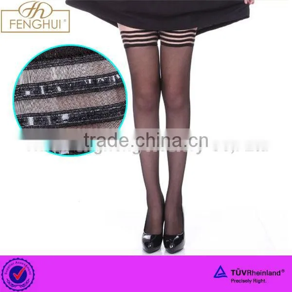 S0012 Fashion New Style 20D Transparent Lace Stockings