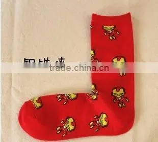 2015 the Avengers Personality Tide Lovers in Tube Socks Marvel DC Series of the Same Paragraph Socks for Men and Wome EML-9-2041 photo-2