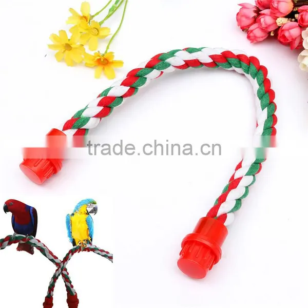 Beautiful Design Parrot Bird Toys Decorative Pet Bird Parrot Standing Rope Cockatiel Parakeet Conure Cage Swing Perch Toy photo-2