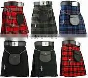 Scottish highlander wears