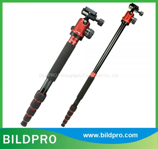 Colorful CNC Aluminum Camera Tripod Carbon Fiber Video Camera Stand photo-3