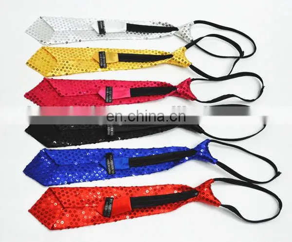 Colorful Party Adult Sequins Jazz Neck Tie photo-2