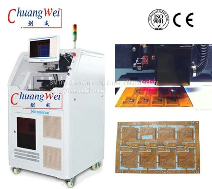 Депанелирование печатных плат (PCB - printed circuit board) с использованием УФ-лазера, CWVC-6