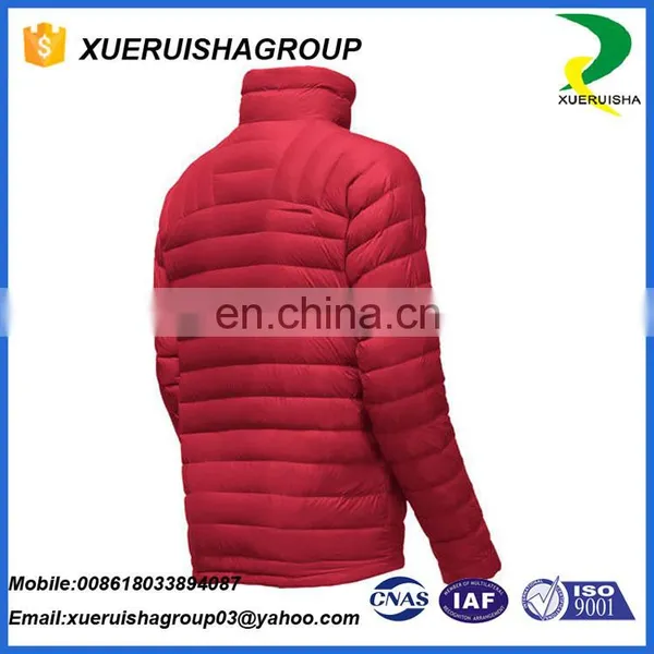 Wholesale Ultra Light Reversible Leather Goose Down Jacket photo-5
