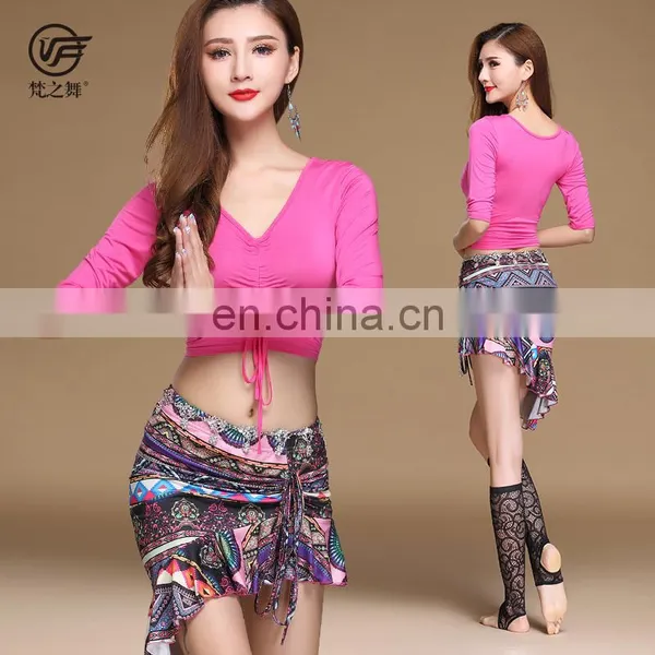 T-5179 Modal Printing Pattern Belly Dance Costume Set photo-3