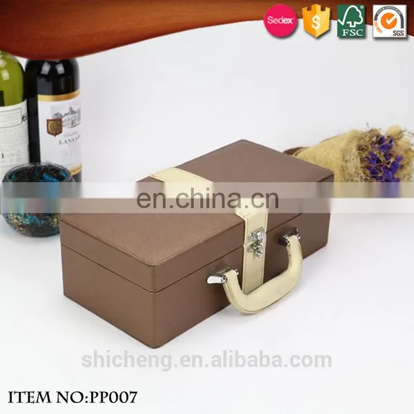 Champagne Glass Bottle Gift Box With Handle