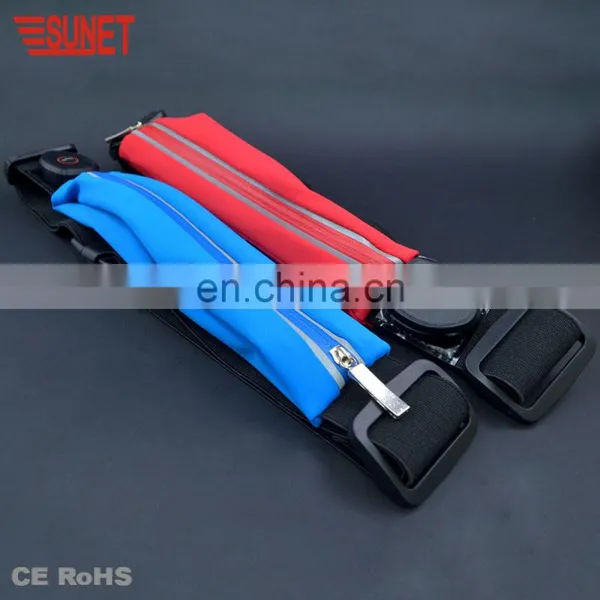 SUNJET 2018 Christmas Decoration New TPU LED Light Guide Waist Bag For Sports Safety photo-5