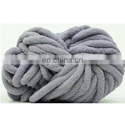 Wuge 100% Polyester Thick Ice Line Knitting Yarn for Blanket photo-4