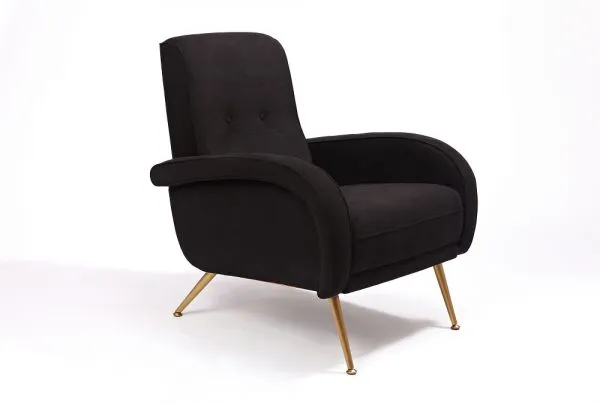 High Back Upholstered Lounge Armchair photo-2