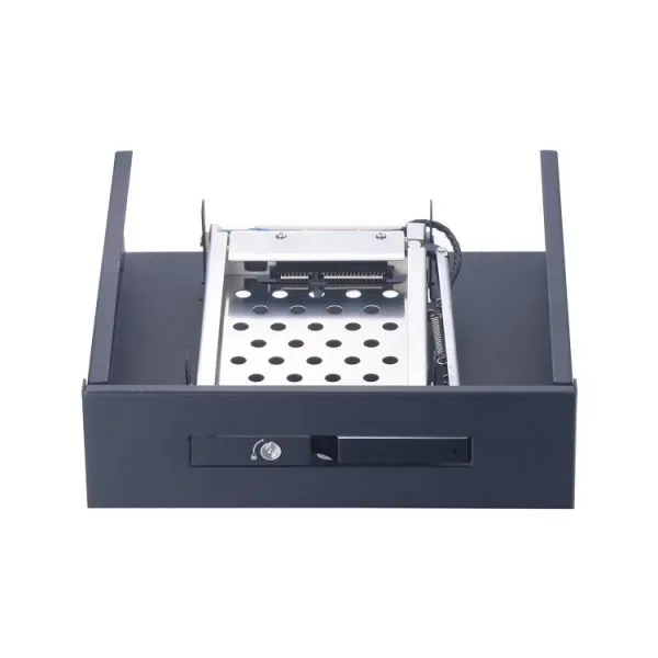 Unestech ST5514 Aluminum 2.5in SATA Tray-less Hard Drive Caddy Hot-swap SSD Hdd Mobile Rack for 5.25in Optibay