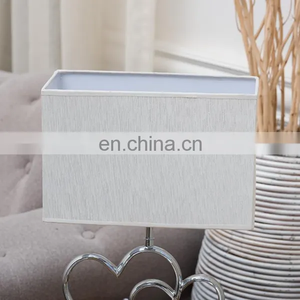 Novel Love Theme Heart Shape Custom Table Decoration Metal Base Hotel Custom Bedside Lamp With Logo photo-2
