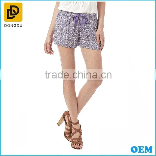 Dongguan Wholesale Printing Knitted Women Shorts