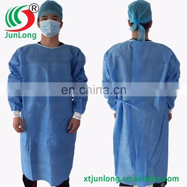 Medical Use Non Woven SMS Disposable Surgical Gown for Hospital Patient photo-2