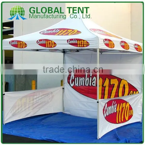 Custom Print Aluminum Folding Pagoda Tent 3x3m ( 10ft X 10 Ft), Printed Canopy & Valance, Back Wall&2 Half Side Wall photo-3