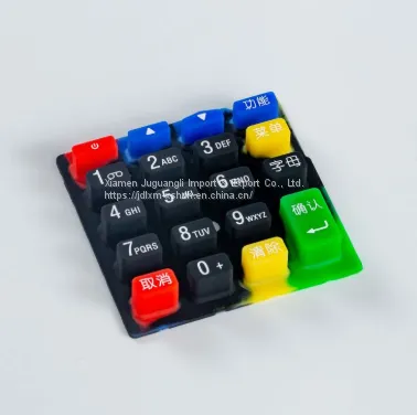 OEM Multi Color Pantone Silicone Credit Card Machine Keypad photo-2