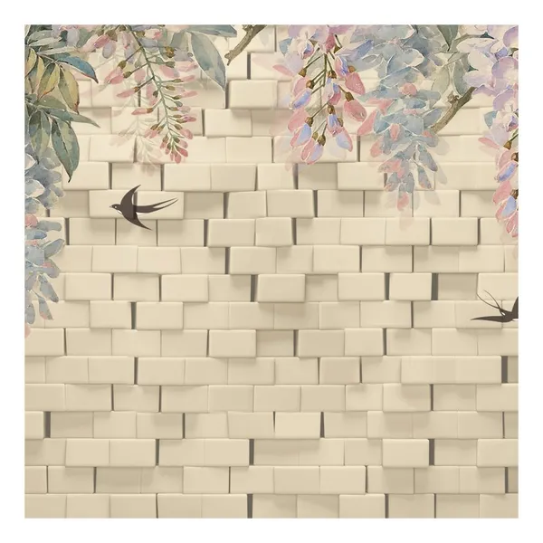 Printed Wall Mural Eco-friendly Interior Decorative Soundproof 3D Wall Mural Drop Ship photo-2