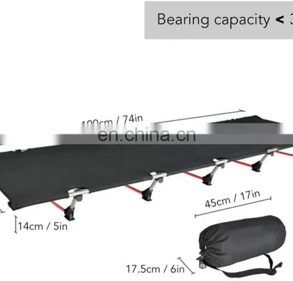 Outdoor Portable Aluminum Camping Bed Ultralight Foldable Adjustable Folding Bed Camping Beds Cot photo-4