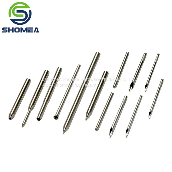 SHOMEA Пользовательские медицинские иглы из нержавеющей стали с конусной наконечницей и тройным каналом диаметром от 21G до 28G