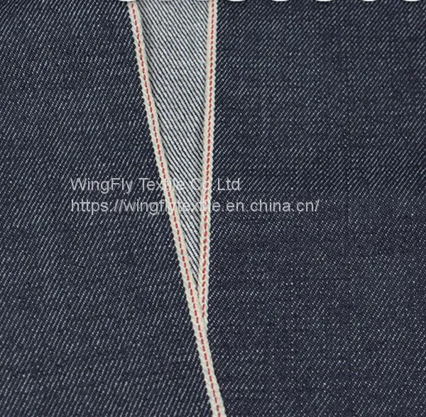 13.6oz Cotton Stretch Slub Denim Jeans Fabric W286823