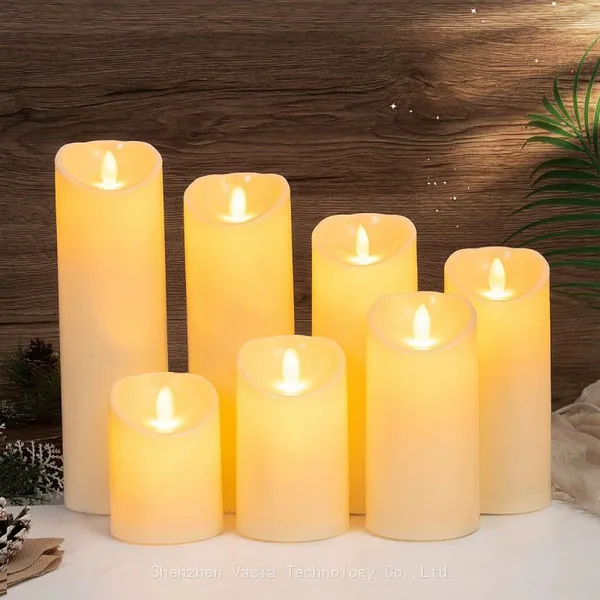 Wholesale Flickering Flame LED Candles With Real Wax Finish – Battery Operated Sets/Packs, Remote Control, 24H Timer, Commercial Holiday & Home Decor photo-5