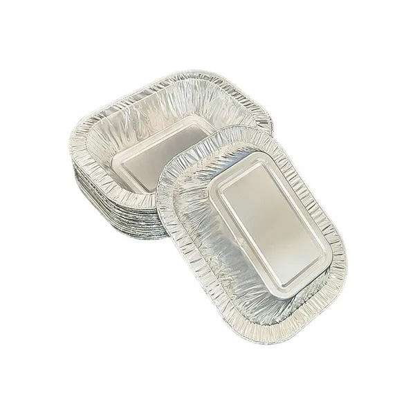 Small Aluminum Foil Tray 450ml | Disposable Baking Pan | Lightweight Food Container for Takeaway photo-2