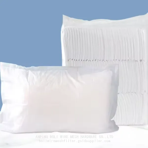 Customize Breathable Durable Spunbond Nonwoven Fabric White Pillow Home Textile Accept Airline Disposable 100%pp Pillow Cover BOLI