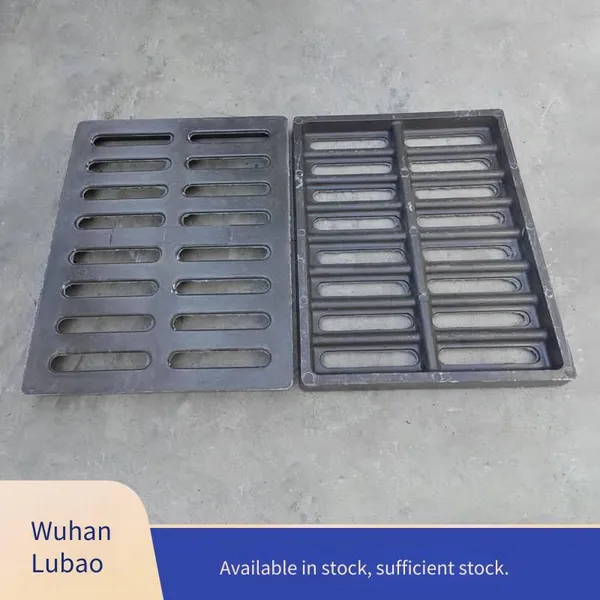 Lubao Composite Resin Ditch Cover Manufacturer, Car Wash Grating, Single Rainwater Grid, 500*1000 Sewer photo-2