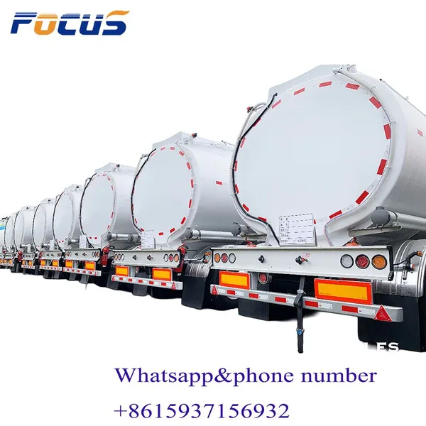 2-Axle 3-Axle 36000 Liter 38000 Liter Carbon Steel Fuel Tank Trailer Export to UAE, Saudi Arabic , Oman photo-1